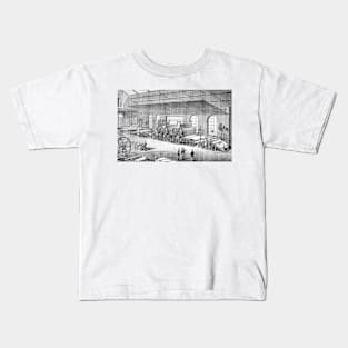 19th Century paper factory, illustration (C037/9377) Kids T-Shirt